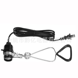 E27 Lamp Holder With Clamp Metal <b>Socket</b> Holder 25mm Aperture Indoor Use <b>Screw</b> Type 10A 250V Convenient Design - Product Image 2