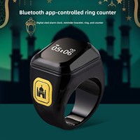 Compteur intelligent en forme d'anneau - Tasbih numérique portable pour la prière et la méditation avec écran OLED, vibration et synchronisation avec application