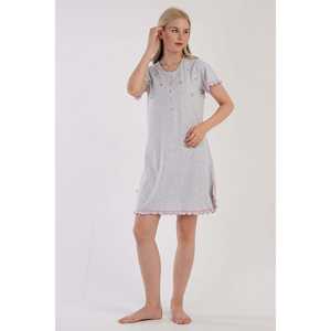 Women's Pattern <b>Short</b> <b>Sleeve</b> Tunic with Oval Bib Women's <b>Cardigans</b> - Product Image 3