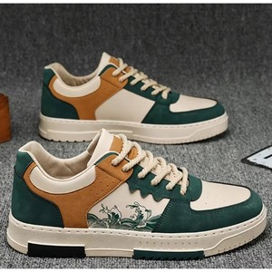 Zapatos de Plataforma de PU de Alta Calidad para Hombre, Retro, Antideslizantes, con Cordones, Deportivos y Casuales para Otoño/Invierno/Verano - Product Image 3