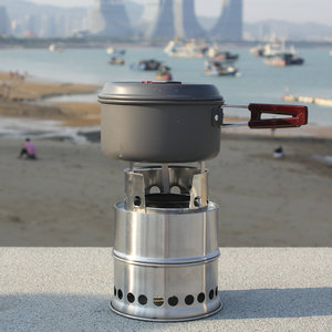 Estufa Portátil Compacta de Acero Inoxidable para Leña, Ideal para Camping, Senderismo y Supervivencia - Barbacoa Ecológica para Exteriores - Product Image 2