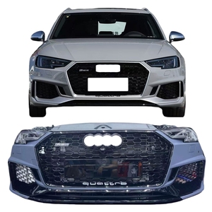 Kit de carrosserie en plastique ABS de haute qualité pour <span class=keywords><strong>Audi</strong></span> <span class=keywords><strong>RS4</strong></span> Easy Install RS Style Chrome Pare-chocs avant Sécurité arrière Barhead Light Upgrade - Product Image 1
