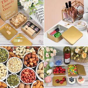 Emballage de chocolat de luxe écologique et recyclable personnalisé, boîte-cadeau en métal gaufré avec logo personnalisé pour les truffes et les bonbons - Product Image 5