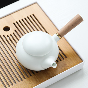 Handmade Ceramic <strong>Tea</strong> Pot Cup <strong>Set</strong> <strong>Chinese</strong> GungFu <strong>Tea</strong> Cup Gift <strong>Set</strong> Unique Portable Travel <strong>Tea</strong> <strong>Set</strong> - Product Image 5