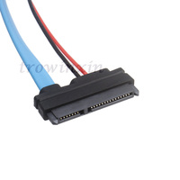 Serial ATA 22Pin 7 + 15 Female Ke Slimline SATA 13Pin 7 + 6 Female Hard Disk Drive Kabel Data Sata
