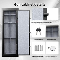 Nouveau coffre-fort pour armes longues Ilock modèle G7-132D avec empreinte digitale, mot de passe, clé, antivol, grande capacité, réglable, origine Chine