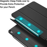Housse de tablette avec support pour stylet, étui de protection magnétique léger en cuir PU pour iPad 10e génération 10,9 2022 / iPad A16 11e génération 2025