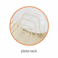 WIREKING Nouveau séchoir à vaisselle personnalisable en acier au carbone, support de séchage pour assiettes pour évier de cuisine