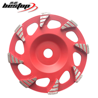 Meules diamantées à coupe diamantée D150 mm avec mandrin de 19 mm pour métaux non ferreux, grain grossier/moyen/fin, utilisation à sec/humide