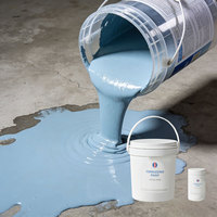 Kit de revêtement liquide époxy à séchage rapide avec sable coloré - Facile à appliquer, durable, écologique pour la maison, le garage, les magasins de détail