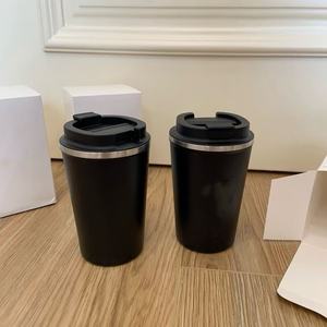 Black Cup Double Wall Vacuum Insulated Travel Mug Bulk Tumblers <b>Thermal</b> Mug Stainless Steel Insulated Travel Mug - Product Image 2