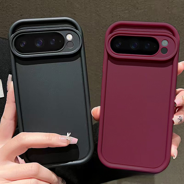 Soft TPU Solid Color Matte Case for Google Pixel 7 8 9 Pro 8A 7A Pixel 9 Pro XL Shockproof Cover for Pixel 7 8 9 Pro