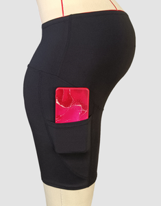 Shorts de maternité pour femmes, leggings de course à pied pour la <span class=keywords><strong>grossesse</strong></span>, shorts de yoga actifs pour l'été, leggings de sport pour femmes enceintes, 5 pouces - Product Image 5