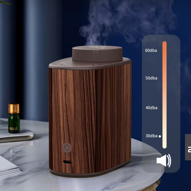 New Design Anti-leakage Home Scent Diffuser Wood Grain Smart Wifi APP Controlled Diffuser Portable Fashion Aroma Diffuser