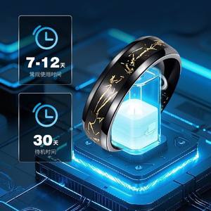 पैटर्न स्मार्ट रिंग, हार्ट रेट ब्लड ऑक्सीजन स्लीप मॉनिटर, फिटनेस ट्रैकर रिंग - Product Image 2