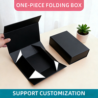 Nouveauté Boîte cadeau en carton rigide en forme de livre magnétique noir personnalisée Recyclable Design écologique Portable Logo personnalisé