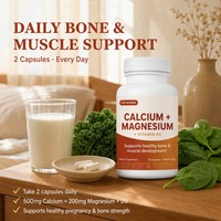 Capsules de Calcium, Magnésium et Vitamine D3 à Marque Blanche OEM – Soutien Osseux Personnalisé pour Femmes – Fabricant de Suppléments pour l'Afrique