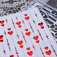 Sfondo a cuore stampo per taglio in metallo decorazione Album in rilievo foto decorazione cartolina fai da te