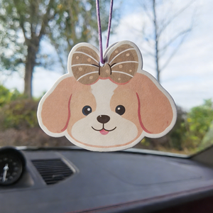 Tag Pewangi Kertas Desain Kucing Polka <span class=keywords><strong>Dot</strong></span> Pink dengan Aroma Alami, Wangi Tahan Lama & Penghilang Bau untuk Penggunaan di Mobil - Product Image 3