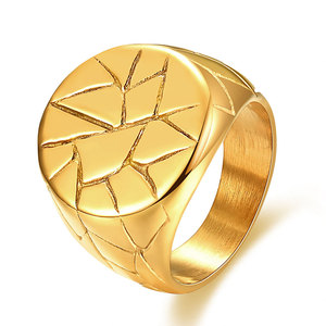 Bague à motif géométrique Or Argent Bijoux de mode unisexe Taille 6 7 Forme ovale Cadeau - Product Image 3