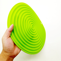 Tapis de dessous de plat en silicone rond polyvalent et antidérapant résistant à la chaleur sans BPA pour les casseroles chaudes Protection de la table à manger de cuisine