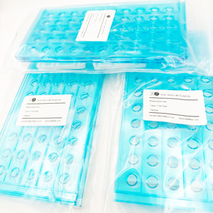 Support de tubes en plastique XZ Lab Supplies, 13 mm, 50 trous, pour usage en laboratoire - Product Image 1