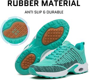 Zapatillas deportivas ligeras para mujer, <span class=keywords><strong>zapatos</strong></span> informales transpirables con cojín de aire, para correr, color negro, venta al por mayor - Product Image 6