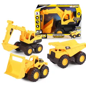 थोक diecast ट्रक 1 18-1/12 बच्चों समुद्र तट निर्माण ट्रक के लिए 10.5 इंच प्लास्टिक इंजीनियरिंग खिलौना ट्रक बच्चों