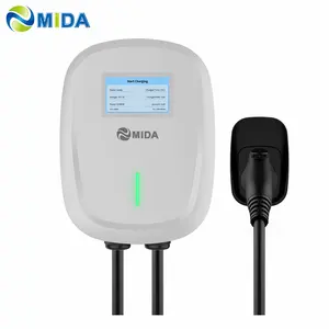 Chargeur Wallbox Câble de 5m de long 16A 32A Type 2 22KW EV Point de charge