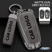 Vente directe d'usine, porte-clés de voiture haut de gamme en alliage de zinc avec pochette, porte-clés avec logo personnalisé, adapté à la Ford Mustang
