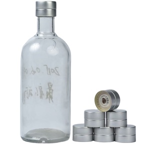 Tapa Doble de Aluminio y Plástico para Botellas de Vidrio de Vodka <span class=keywords><strong>Absolut</strong></span> - Product Image 1