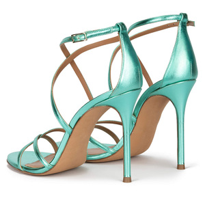 Sandalias de Tacón Alto con Tira al Tobillo para Mujer, Diseño de Diseñador, Tacones Finos, Transpirables, Fáciles de Poner, para Verano, Moda, Fiesta - Product Image 4
