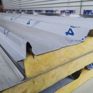 Top Vente directe d'usine <span class=keywords><strong>de</strong></span> haute qualité léger ignifuge certifié CE ISO panneau <span class=keywords><strong>de</strong></span> <span class=keywords><strong>laine</strong></span> <span class=keywords><strong>de</strong></span> <span class=keywords><strong>verre</strong></span> <span class=keywords><strong>de</strong></span> toiture murale bons panneaux sandwich - Product Image 5