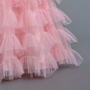 Robes de princesse roses élégantes pour filles, pour mariage, fête, spectacle de piano, soirée, cérémonie - Product Image 5