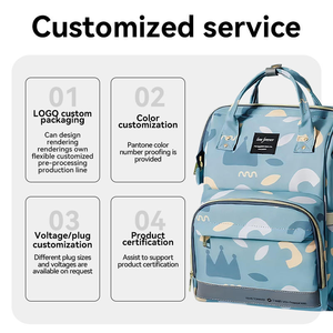 Mochila de pañales multifuncional impermeable de gran capacidad personalizada nueva de fábrica - Product Image 5