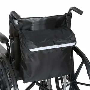 Schwarz Rollstuhl Tasche Rucksack Große zubehör pack für ihre mobilität geräte Passt die meisten Manuellen Versorgt oder Elektrische Rollstühle