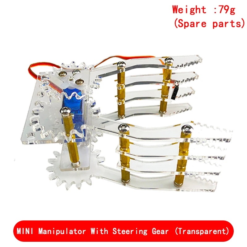 Kit Bras Robotique 4 DOF En Bois – Avec 4 Servos SG90 – Modèle SNAM1500 – DIY Pour Bricoleurs Et étudiants