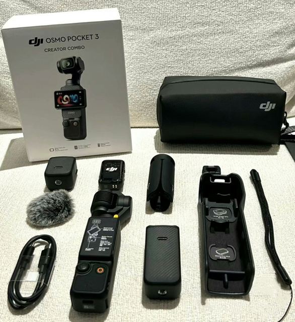 Osmo Pocket 3 Creator Combo 3-Axis Waterproof 4K Live Vlog Camera D.j MIC Handheld Stabilizer Gimbal MicroSD 180 Wide Angle