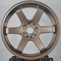 Venta al por Mayor Directa de Fábrica, Llantas de Aleación de 5 Radios Estilo JDM en Bronce, 18 Pulgadas, 5x100 5x120, Rines Deportivos Universales