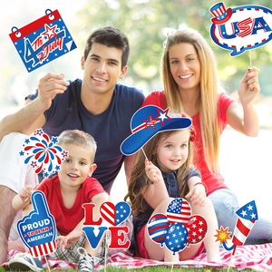 30 Piezas de Accesorios para Fotomatón del 4 de Julio, Accesorios para Selfies del Día de la Independencia con Palitos, Decoraciones Patrióticas para Fiestas, Celebración del 250 Aniversario de Estados Unidos - Product Image 6