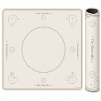 Exquisita Alfombrilla de Juego con Patrón Geométrico, Diseño Enrollable y Portátil, para el Hogar, Fiestas, Reuniones, Alfombra de Mahjong de Lujo