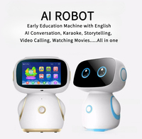 Robot de compagnie télécommandé interactif tactile avec réponse vocale IA, appels vidéo pour karaoké, machine à histoires pour l'éducation précoce des enfants