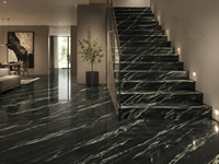 Dalles de granit vert Voie Lactée pour comptoirs, meubles de salle de bain, comptoirs de bar, meubles de rangement en pierre, revêtements de sol d'hôtel et dessus de table