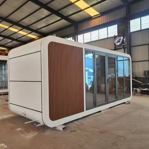 Casa Prefabricada Ecológica de Moda en Oferta, Móvil, de Instalación Rápida, con Cocina y Baño, Cabaña de Acero Tipo Apple para Hotel - Product Image 1