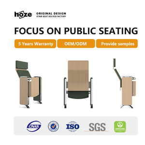 Sedia da Auditorium Moderna HOZE HS-1223S con Funzione Multimediale e Tavoletta Ergonomica per Sale Riunioni Aziendali e Teatri - Product Image 2