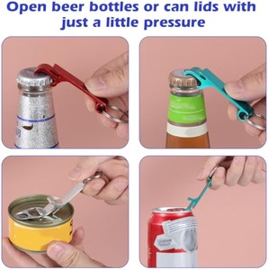 Llavero Abridor de Botellas de Cerveza Personalizado con Logotipo Láser, Premium, Ecológico, de Acero Inoxidable, Plano, <span class=keywords><strong>Happyway</strong></span> DD06, Manual - Product Image 4