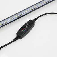 Lumière pour aquarium avec minuterie automatique, lumière LED blanche et bleue pour aquarium