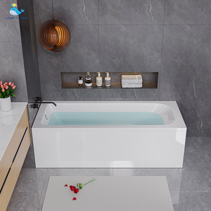 Kinglauren Acrílico <span class=keywords><strong>Banera</strong></span> Hot White 170cm Estilo Francés Lujosa Bañera ABS con Sifón <span class=keywords><strong>para</strong></span> Villa Baño - Product Image 1