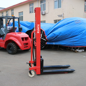 Runtxブランド1Ton油圧手動パレットスタッカー油圧ポンプホイールヌードマニュアルフォークリフト - Product Image 5