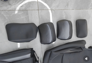 Fundas de asiento de coche mixtas de cuero de ante delantero de ajuste personalizado <span class=keywords><strong>5</strong></span> asientos para <span class=keywords><strong>Volkswagen</strong></span> Golf VW Golf Caddy Passat B8 Transporter T5 Polo T4 - Product Image 2